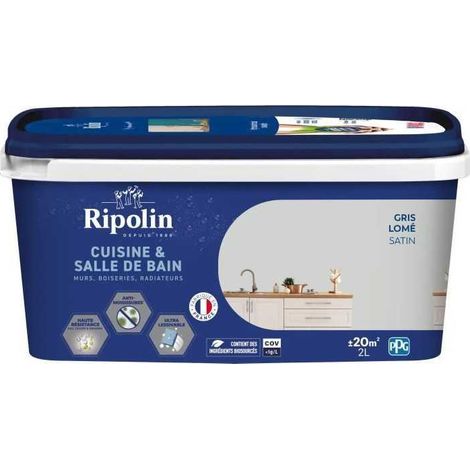 Ripolin Cuisine et Bain Pintura interior Gris Lome 2L Satinado