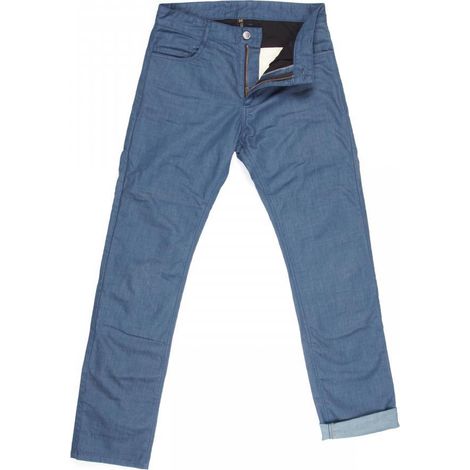 blaue Jeanshose für Motorrad Straße overlap street petrol Größe