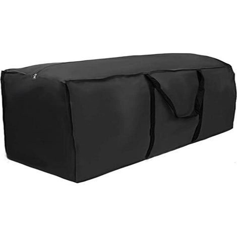 Sac de Rangement pour Coussin de Jardin,210D Oxford Tissu,Housses de Coussin d'Extérieur,Sac de Transport Hydrofuge pour Coussins avec Poignée (173x76x51cm)