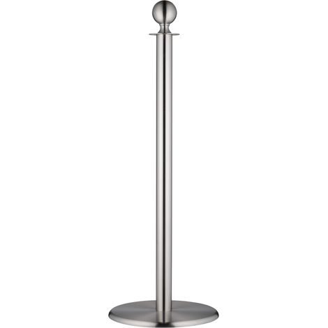 Potelet ForFlows Gala pour tapis rouge - Chrome brossé - Tête ronde