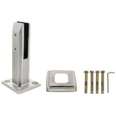 Supports d'étagère, 1 jeu de pinces métalliques pour verre, support de rampe d'escalier, pince pour robinet, support mural, pince d'étagère, support de fixation pour verre, pince à verre, étagère en v (1/5)