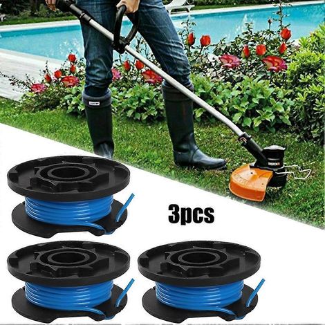 bobines de fil pour débroussailleuse Ryobi 18 V (références OLT1832, P2000, P2001, P2002, P2003, RLT183113). (1/5)