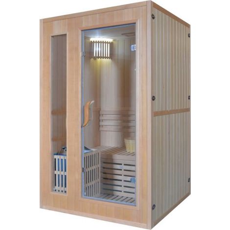 Sauna finlandese tradizionale 2 posti 120x110x190cm Relpunt Sdroe