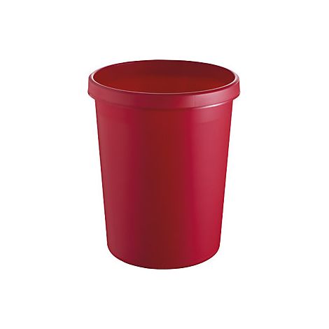 Papelera de plástico rojo 45l (1/3)