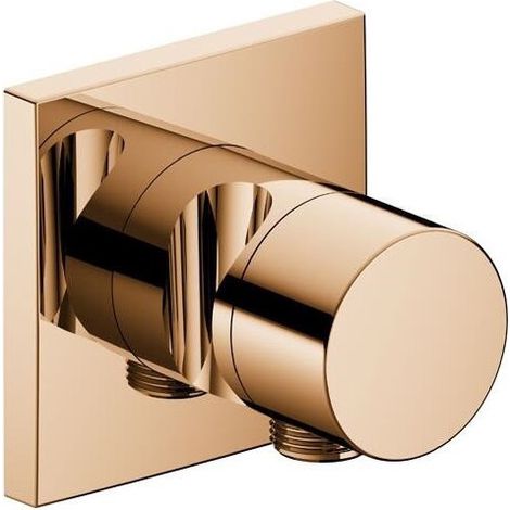 Valvola a 2 vie deviatrice IXMO DN 15, UP, con maniglia IXMO Rosetta pure quadrata bronzo lucidato KEUCO