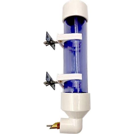 Perchoir oiseaux abreuvoir automatique avec tétines billes bleu - distributeur eau perruches calopsittes inséparables - L. (1/4)