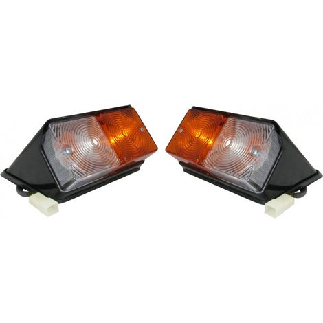 Kit de feux de position avant gauche et droit avec clignotant pour tracteur, pelle et excavatrice, compatible avec Ford / New Ho