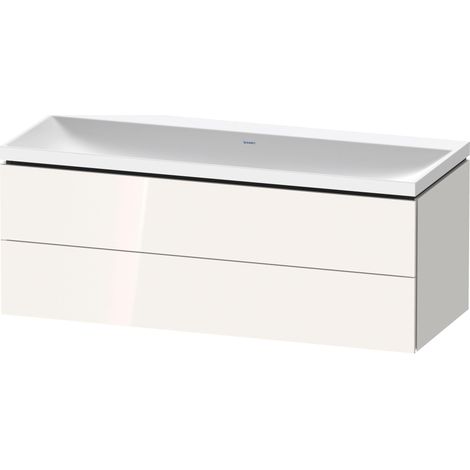 Duravit L-Cube c-shaped Set wandhängend, 2 Schubkästen, ohne