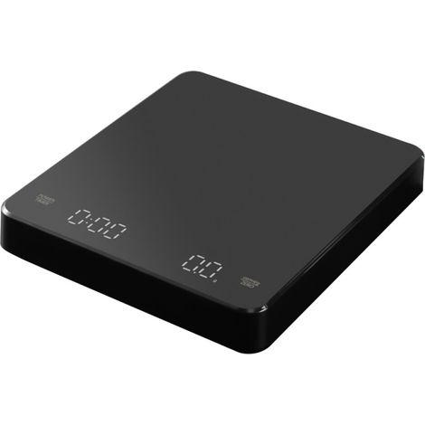 Balanza digital para café con temporizador, pantalla LED, batería integrada, capacidad máxima de 5 kg, precisión de pesaje de 0,1 g, mediciones en oz/ml/g, ideal para café de filtro y café de goteo. (1/5)