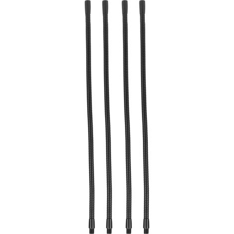 Lot de 4 tuyaux flexibles en aluminium de 10 mm de diamètre pour lampe de table ou de bureau, longueur 45 cm. (1/5)