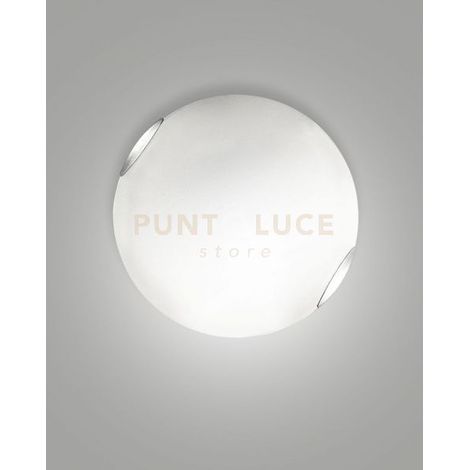 Plafoniera Fox D.40 Bianco Collezione FOX Due luci design moderno per interni