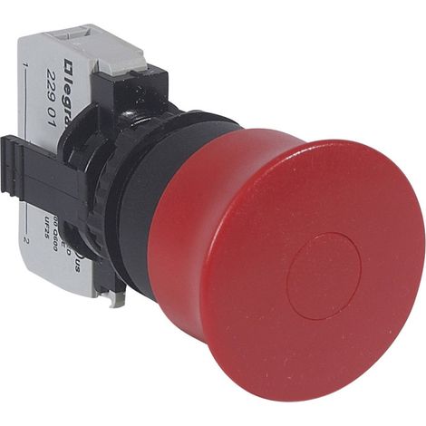 Osmoz Set sans rétroéclairage - bouton champignon en alliage rouge, diamètre 40, extractible + poignée 1R 023721