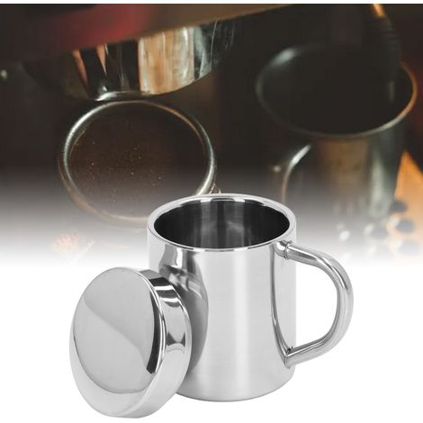Tasse à eau/café isotherme à double paroi en acier inoxydable 304 (taille moyenne) (1/5)