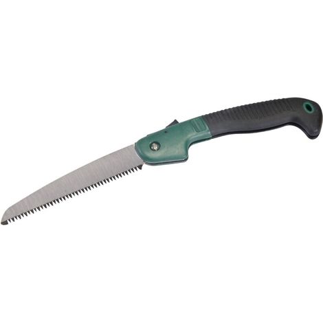 Scie à élaguer repliable pour bois dur – Lame 180 mm à dents triple tranchant – Coupe rapide et facile – Poignée caoutchoutée (1/5)