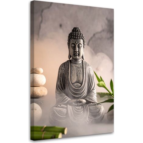 Tableaux, Pierres Bouddha plantes zen spa,20x30 (1/4)