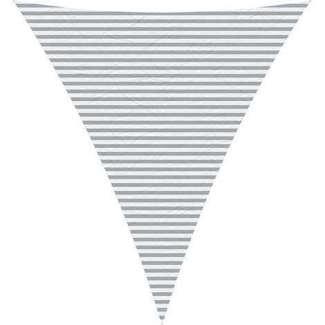 Sun Shade Sail Light Grey and White 5 x 6 x 6 m vidaXL
