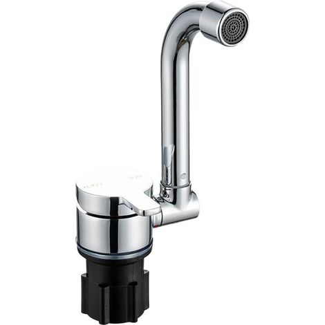 1003 360 Degree Rotating Hot and Cold Hybrid Caravan Sink Faucet with Cover (1/5)