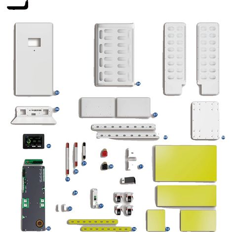 Boîte de stockage de batterie, tension nominale de 51,2 V, écran LCD, JKESS-JKLR010D (1/2)