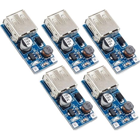 5pcs Convertisseur de Tension USB 0.9V-5V à 5V - Module d'Alimentation Booster DC (1/4)