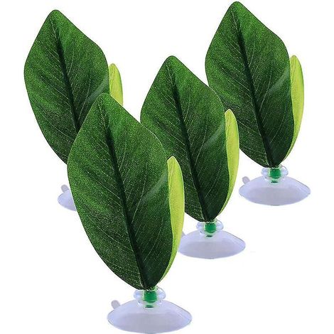 Hamac flottant vert en forme de feuille pour aquarium Betta, 1 pièce (1/5)