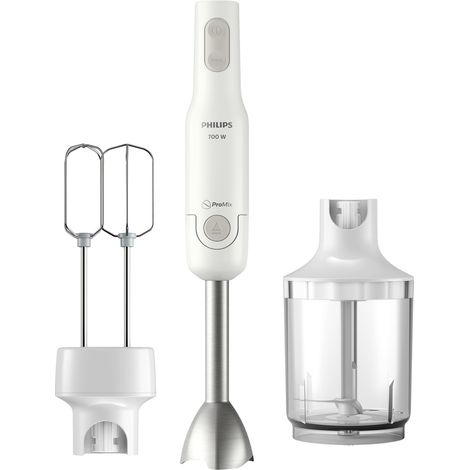 Philips home hr254600 stabmixer 700 w turbofunktion mit zerkleinereraufsatz wei (1/4)