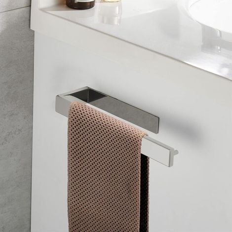 Anneau Porte-Serviettes Chrome Porte Serviette Salle de Bain 304 Acier Inoxydable Support de Serviettes Auto-adhésif sans perçage Support de Cuisine (1/5)