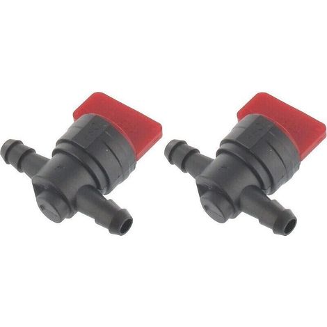 2x robinet de carburant compatible avec Briggs & Stratton 698183 493960 494768 robinet de carburant de tracteur de tondeuse à gazon (1/4)