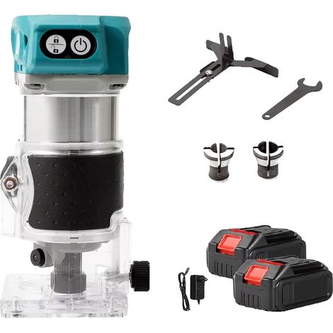 Défonceuse, Sans Fil, Moteur Sans Charbon, 2 Batterie 1 Prise UE (1/2)