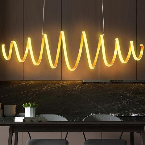 Lampadario Sospensione LED 58W Luce Bianco Caldo 3000K 3600lm Design Moderno (1/4)