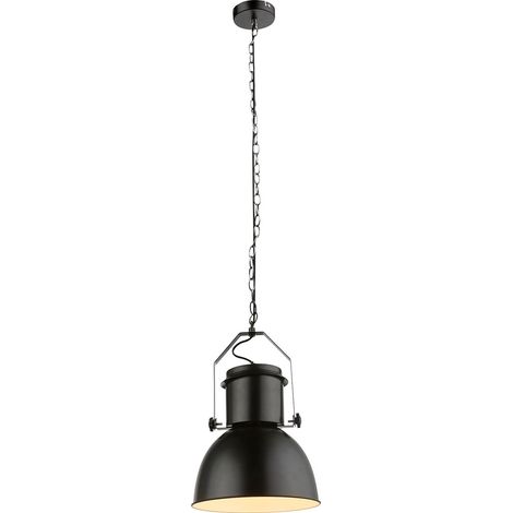 Globo - lámpara colgante - Kutum - negro - metal - Ø 27cm - E27 - (1/4)