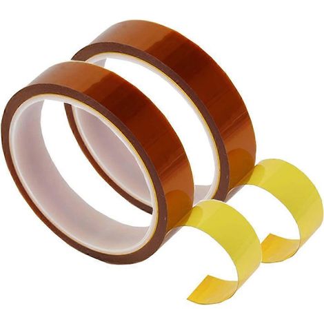 2 rouleaux de ruban adhésif thermocollant vinyle de 20 mm x 33 m (108 pi). Ruban de sublimation résistant à la chaleur pour transfert thermique. Ruban adhésif de transfert pour masquage électronique. (1/5)