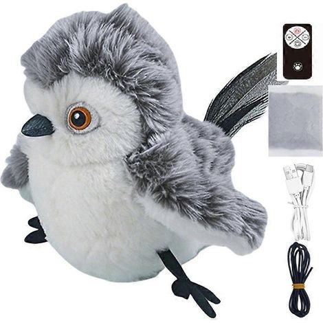 Jouet interactif pour chat, activé par le toucher, simule les chants d'oiseaux, avec fonction de mouvement automatique, jouet d'intérieur pour chat. (1/5)