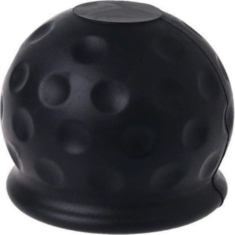 Housse de protection universelle en caoutchouc noir pour boule d'attelage de voiture (1/5)