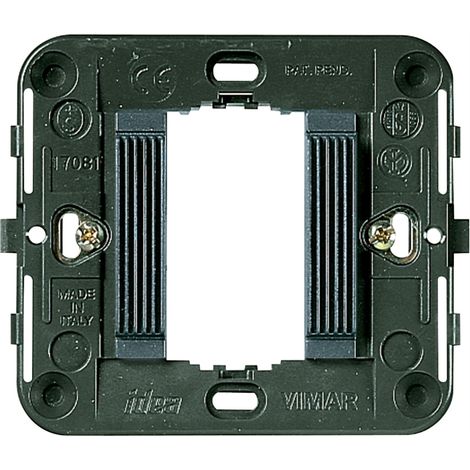 Supporto Rigato 1M + Griffe Grigio VIMAR 17081