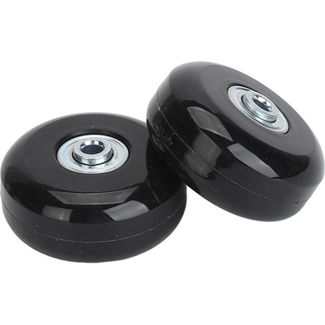 2 Stück Koffer-Ersatzrollen, universelle Gummilenkrollen mit Lagern, Reparaturset inklusive Montagewerkzeug, 56 x 24 mm / 2,2 x 0,9 Zoll (1/5)