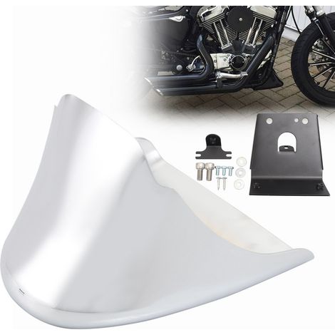 Cache-moteur argenté pour Harley-Davidson Sport Series XL883 1200 (2004-2014)