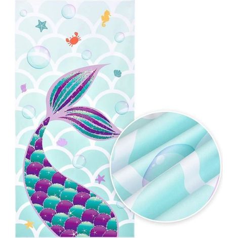 Serviette De Plage - Polyester - 152x76 Cm - Séchage Rapide - Pour Enfants - 1 Pièce (1/4)
