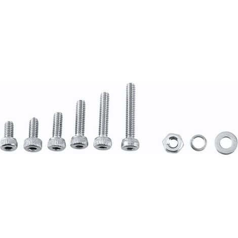 600 pièces Vis à tête cylindrique à six pans creux M2 Vis hexagonales en acier inoxydable avec écrous hexagonaux Assortiment de kit (A : tête cylindrique) (1/4)