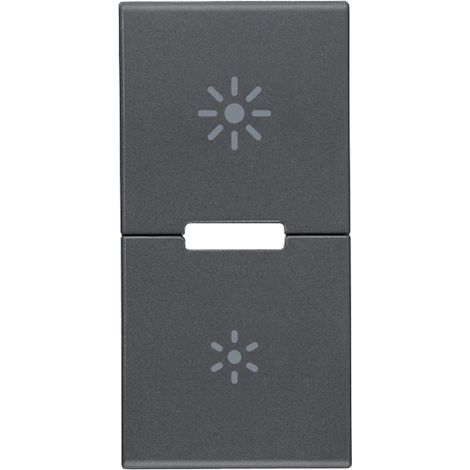 Due Mezzi Tasti 1M Dimmer Grigio VIMAR 20755.3