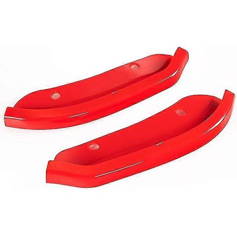 Bracingo 2-teiliger Frontstoßstangen-Splitter-Schutzlippenspoiler-Diffusor-Abdeckung passend für Dodge Challenger SRT Scat Pack 2015-2022 – Rot