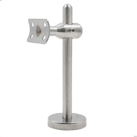 Support de main courante réglable - Supports muraux en acier inoxydable pour couloirs, acier inoxydable poli pour base de fixation murale, main courante antique, H (1/5)