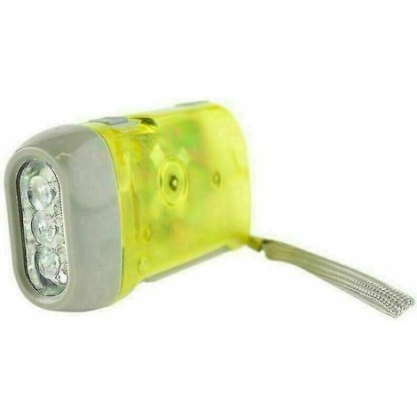 Lampe de poche LED à main - Jaune (1/4)
