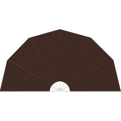 Maison Exclusive - Schermo di Privacy per Balcone Ø 400 cm Poliestere Marrone (1/5)