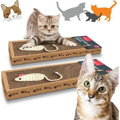 pair 100% återvinningsbar 2pk Tapis à gratter pour chat Tapis à gratter pour chaton (1/3)