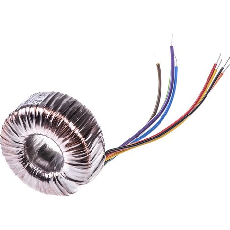 Transformateur torique RS PRO 2 sorties, 115 V ac, 230 V ac 2 x 25V c.a., 120VA (1/2)