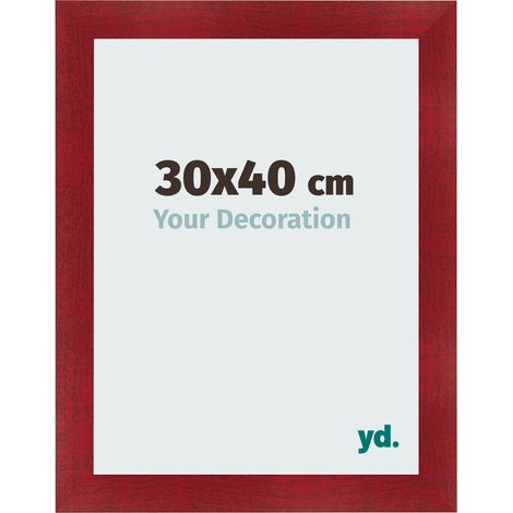 yd. - Cadre photo 30x40 - Vin Rouge Patine - MDF - Pisa (1/5)