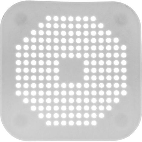 3-teiliger französischer Haarfilter für Waschbecken/Badewanne/Dusche, Silikon-Gummistopfen für Bad/Küche (Grau) (1/5)