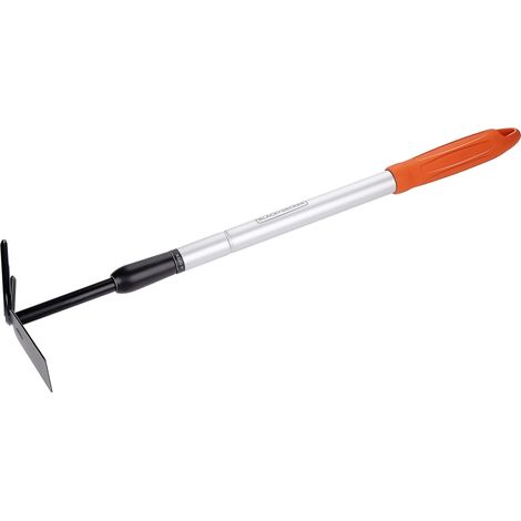 Cultivateur avec Bêche - Râteau et Bêche de Jardin - Longueur Ajustable 66-101CM - Cultiver et Désherber - Tête en Acier au Carbone (1/5)