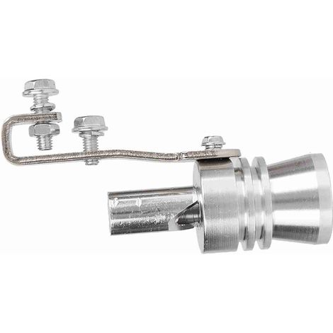 Silencieux universel type trompette pour échappement, simulateur de pression, sifflet sonore XL, accessoire auto moto, réduction bruit, valve décorative. (1/5)
