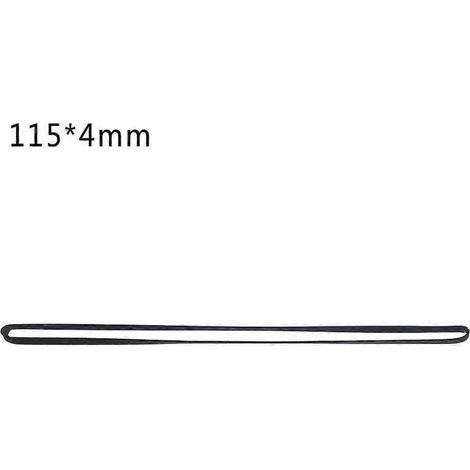 Courroie plate de 4 mm pour magnétophone à cassette, assortiment de courroies courantes pour enregistreur, pliée en deux 115 mm